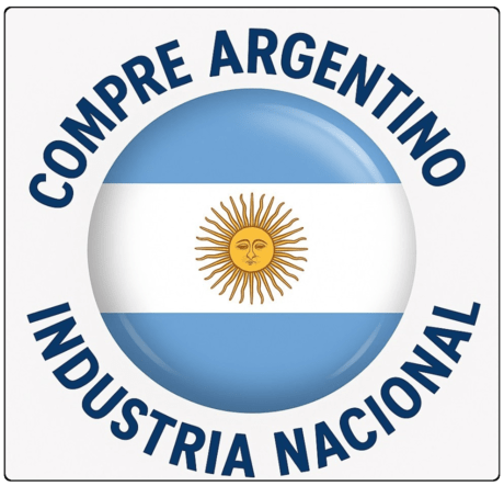 Logo de compre argentino industria nacional